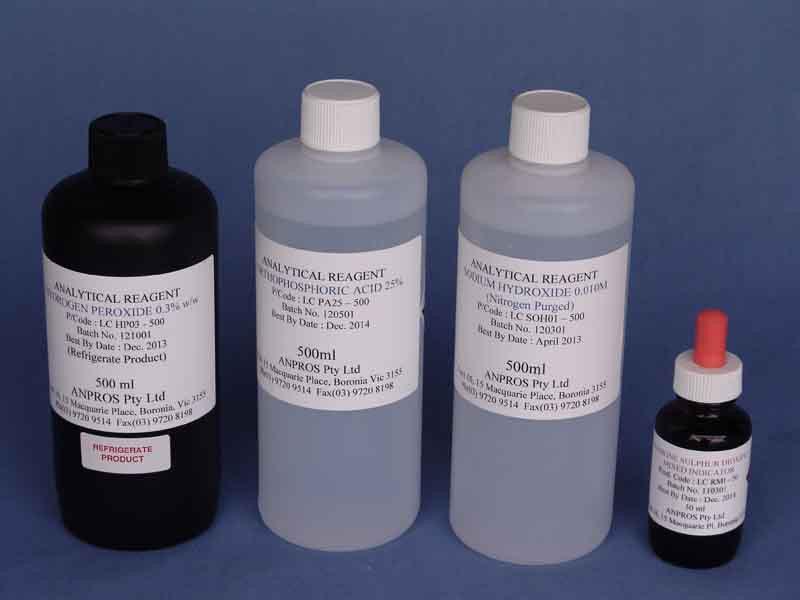 Rankine Sulphur Dioxide (SO2) Reagents Test Kit