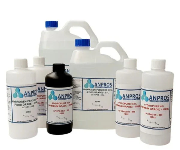 Hydrogen Peroxide 0.3% - 12% (Food Grade)