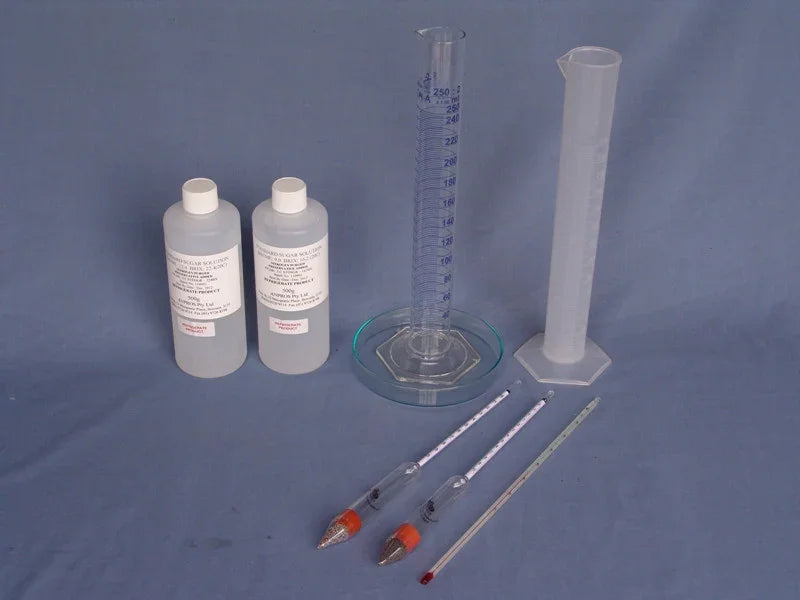 Test Kit for Sugar Using Precision Hydrometers