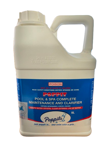 Poppit Pool & Spa Complete Maintenance and Clarifier 5L